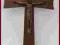 Drewniany krzyż krzyżyk krucyfiks - wiszący