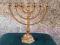 Świecznik żydkowski mosiężny duża MENORA 7 judaika