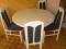 SOLIDNY - Stół plus krzesła - rozkładany , drewno
