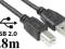 Kabel USB 1.8 m A-B do drukarki skanera nowy FVAT