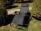 Leżak fotel ogrodowy regulowany Relax Czarny DUŻY