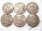 6 x Moneta Half Dolar 1935 - 1964 srebro