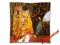Talerz dekoracyjny falisty- Pocałunek Klimta 1501