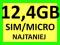 INTERNET NA KARTE ORANGE free 12 GB sim micro nano