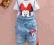 T-shirt + ogrodniczki Myszka Minnie rozmiary 6-24m