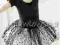 Sukienka baletnica z tiulem w groszki 104-110