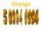 Złoty Numer Orange na kartę 5 0994 0994
