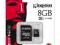 KINGSTON microSDHC 8GB class 10 + adapter