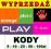 KODY PLAY ORANGE HEYAH PLUS TMOBILE 5 10 25 50 100