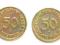 50 pfennig 1949 1950 zestaw 2 szt. monet niemcy