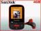 MP3 SANSA PLAYER CLIP SPORT 4GB Z RADIEM CZERWONY