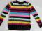 i86 Sweter tunika kolorowe pasy *H&amp;M* 164-170
