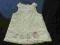 Sukienka na ramiączka rozpinana dla noworodka