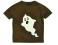 AHLENS t-shirt DUSZEK GHOST_CZEKOLADOWY_86-92