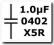 1uF 6.3V X5R 0402 kondensatory ceramiczne SMD MLCC