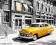 Nowy Jork Żółta Taksówka - plakat 50x40 cm