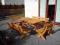 Meble ogrodowe biesiadne stół 4 ławki XXL drewno
