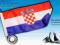 CHORWACJA Chorwacka flaga bandera 19 x 35cm