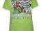 ŚWIETNY zielony t-shirt MOTOR chłopak 146 cm