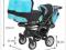 Baby Active Trippy wózek dla trojaczków 3w1 kolory