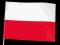 Chorągiewki polskie biało czerwone Flagi 100szt