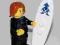 Lego City figurka Surfer z deską