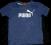 PUMA granatowy logowany t-shirt 74 cm