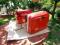 Piękne kufry boczne KRAUSER K2 fabrycznie czerwone