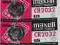 5X MAXELL CR 2032 3V LITHIUM BATTERY