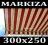 MARKIZA 300x250 BALKONOWA BORDO + UV 50 TARASOWA