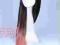 peruka ombre rózowa czarna długie wlosy 80 proste