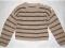 Beżowy sweterek w paski 8 lat (128cm)