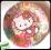 Zastawa urodzinowa Hello Kitty TALERZYKI 23cm x10