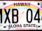 HAWAII - tablica rejestracyjna z USA