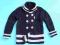 ewa-sklep świetny sweterek wzór marynarski 140cm