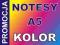 NOTESY BLOCZKI A5 50 szt KOLOR + PROJEKT!!!