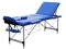 Stół, łóżko do masażu ALU 3 segmentowe Niebieskie