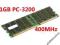 Pamięć DDR 1GB PC-3200 400MHz również do intela