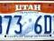 UTAH - tablica rejestracyjna z USA