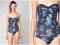 p6645 BERSHKA__GRANATOWE BODY PRINT HAWAII__S