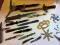 kolekcja noże, rzutki, shuriken, motylek