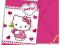 Zaproszenia Hello Kitty Urodziny party roczek 1szt