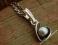 FESTA - srebrny wisiorek z czarna perła SREBRO