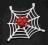Pająk / pajączek + pajęczyna - czerwony LEGO 30238