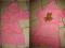 różowy szlafrok z misiem 98/104