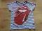 H&amp;M Rolling Stones Bluzeczka Paski Usta - 14+