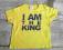 ZARA T-shirt limonkowy I AM THE KING r. 74