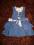 piękna sukienka Early days dżinsowa 56 cm falbanki