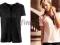 BLUZKA H&amp;M TOP CZARNY CZERŃ GUZIKI NOWA XS
