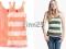 BLUZKA H&amp;M TOP DWIE SZTUKI MORELOWA PASY 36